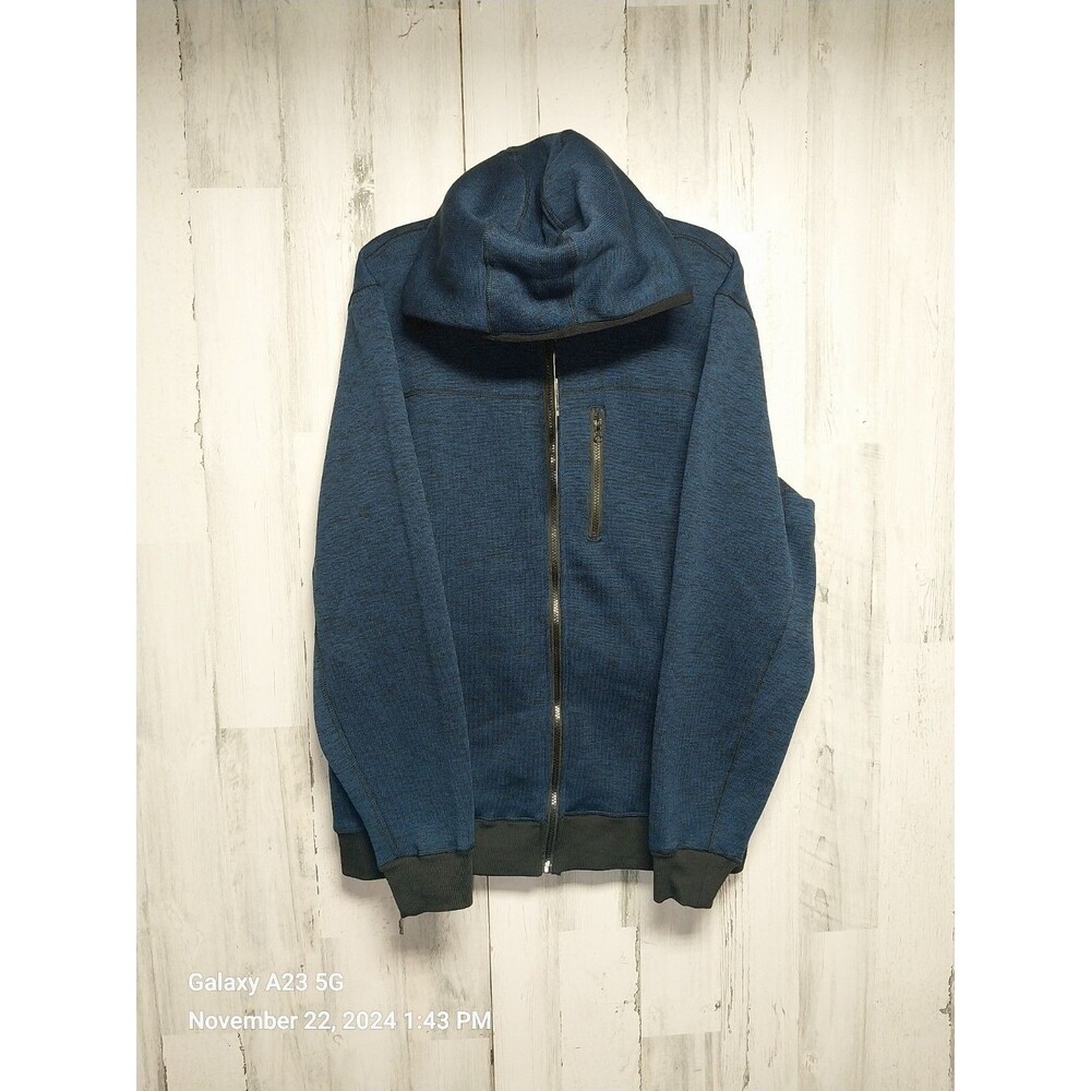 Mack Russo Mens  Size 2XL Full Zip Hooded Jacket Dark Blue NWT